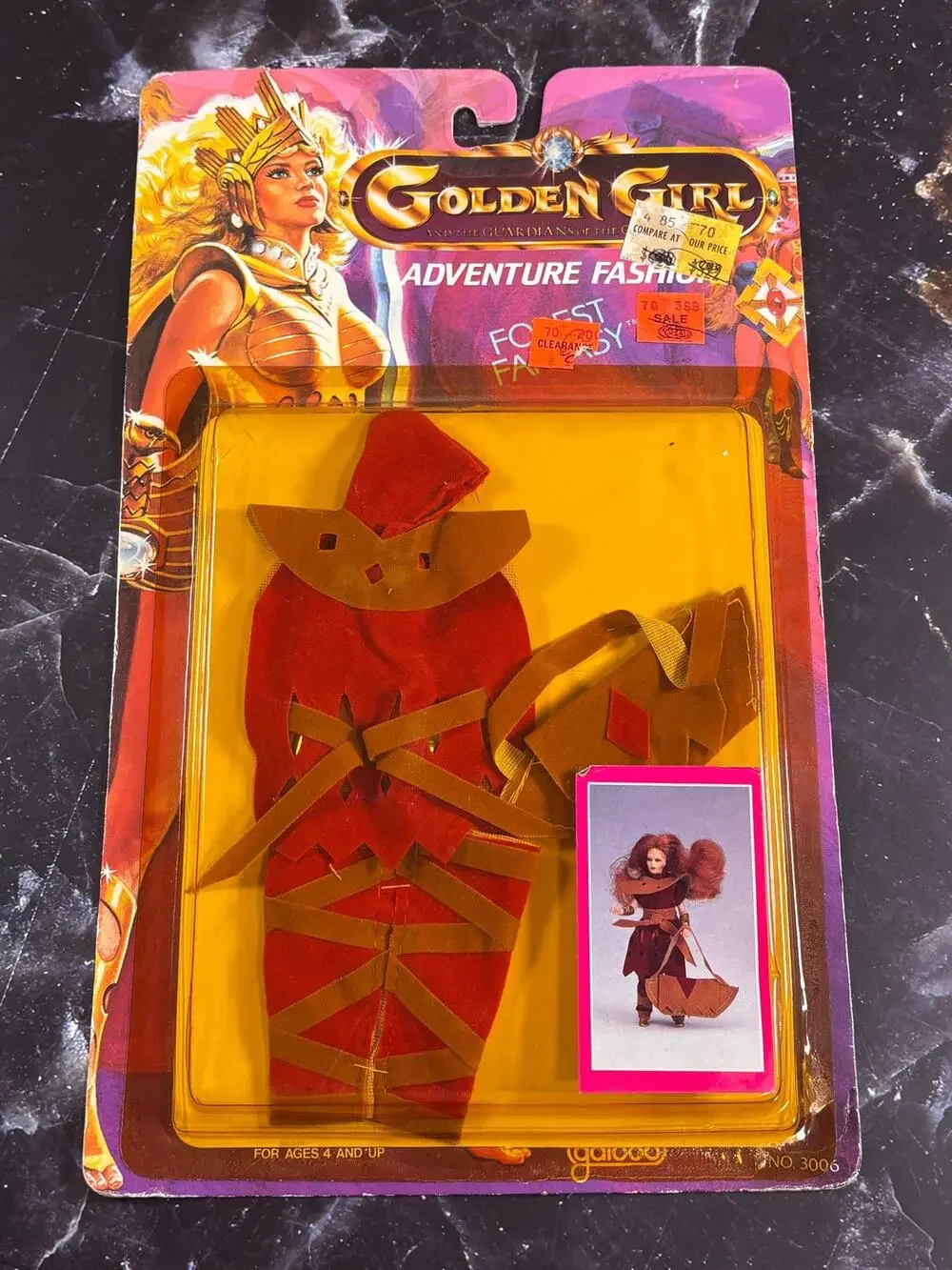 Golden Girl Guardians Adventure Fashion Forest Fantasy Rubee Outfit 1984 Galoob